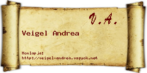 Veigel Andrea névjegykártya